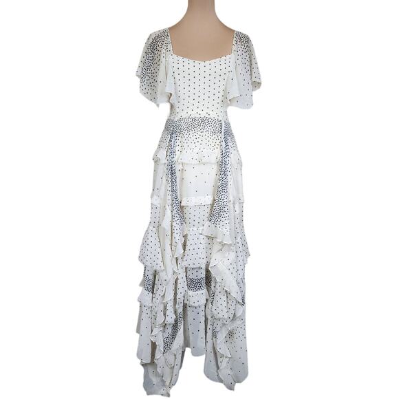 Free People Paqueta Island Dotted Ruffled Tiered Dress - Picture 1 of 7